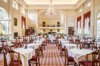 Silver Trefid Coffee Spoons (Pair) - Grand Pump Room Hotel, Bath